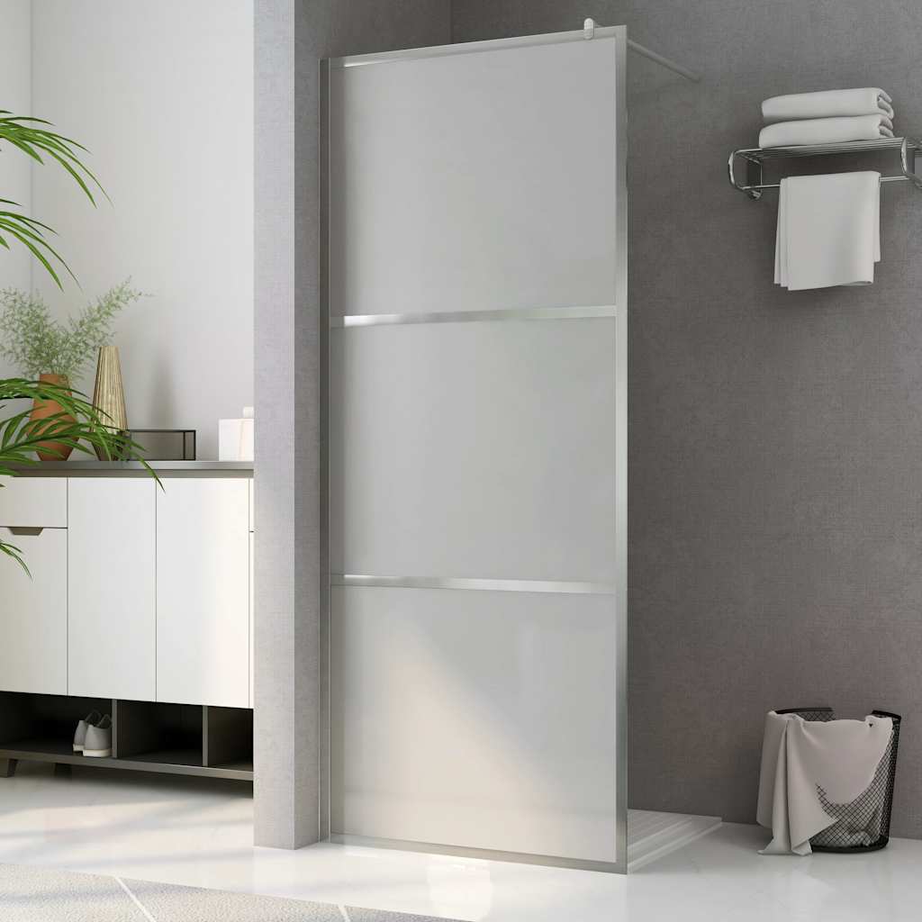 Divisória de chuveiro 80x195 cm vidro fosco esg