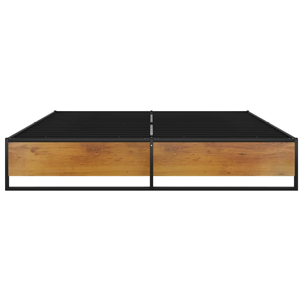 Estrutura de cama 200x200 cm metal preto