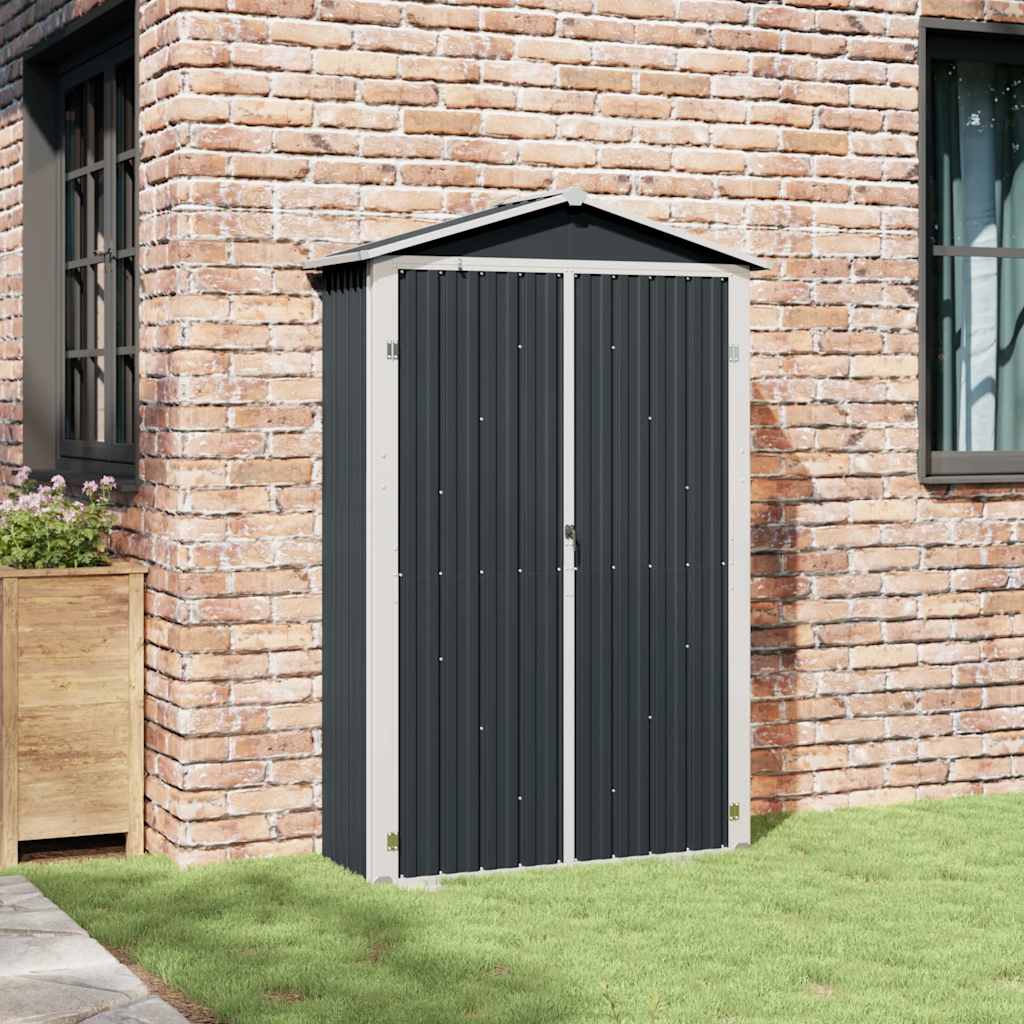Abrigo de jardim 116x45x175 cm aço galvanizado antracite