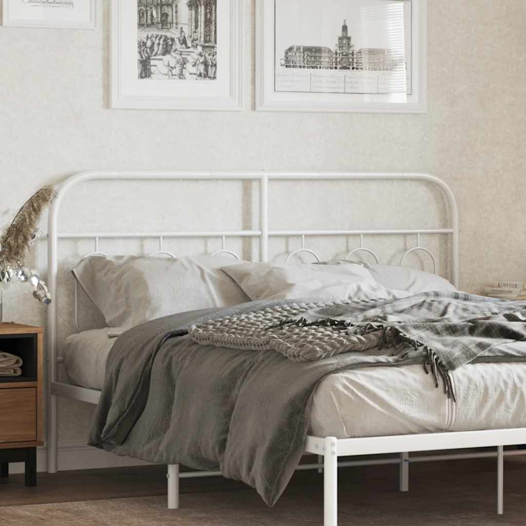 Cabeceira de substituição 140 cm metal branco