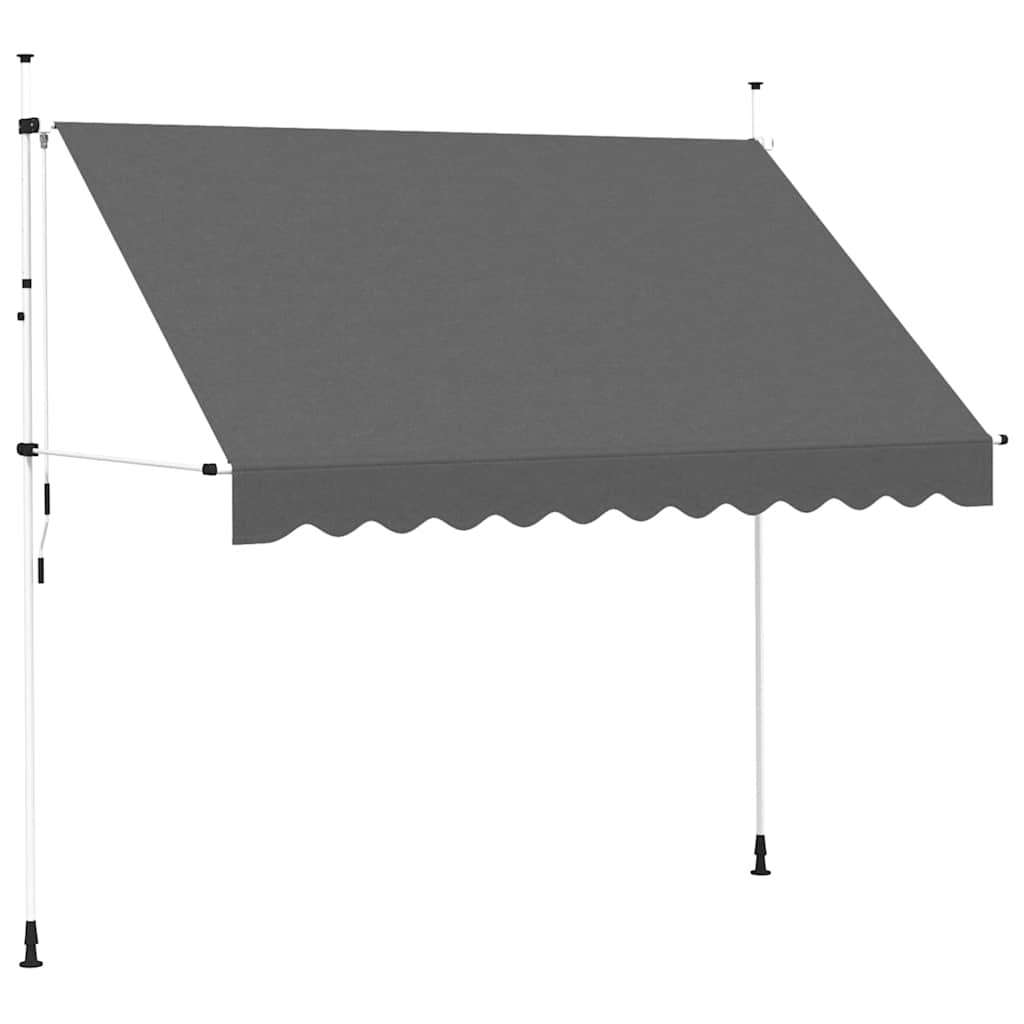 Toldo retrátil manual 300 cm antracite