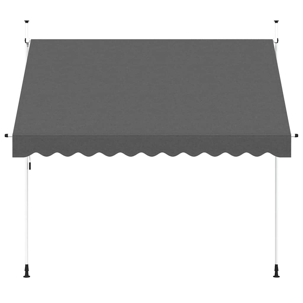 Toldo retrátil manual 300 cm antracite