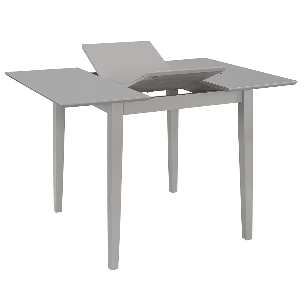 5 Pcs conjunto de jantar MDF cinzento