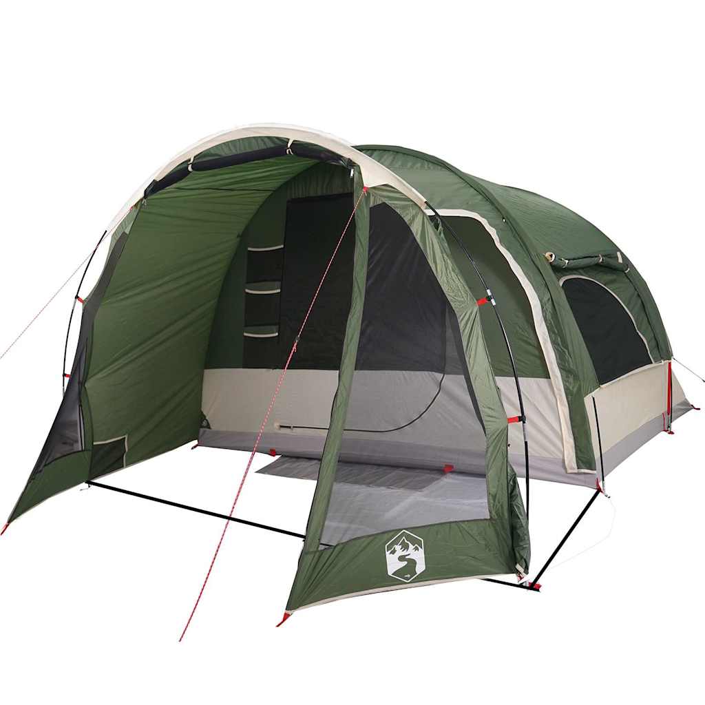 Tenda familiar para 6 pessoas impermeável verde