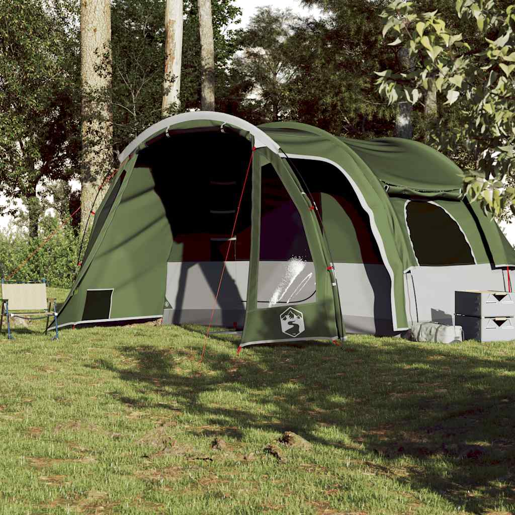 Tenda familiar para 6 pessoas impermeável verde
