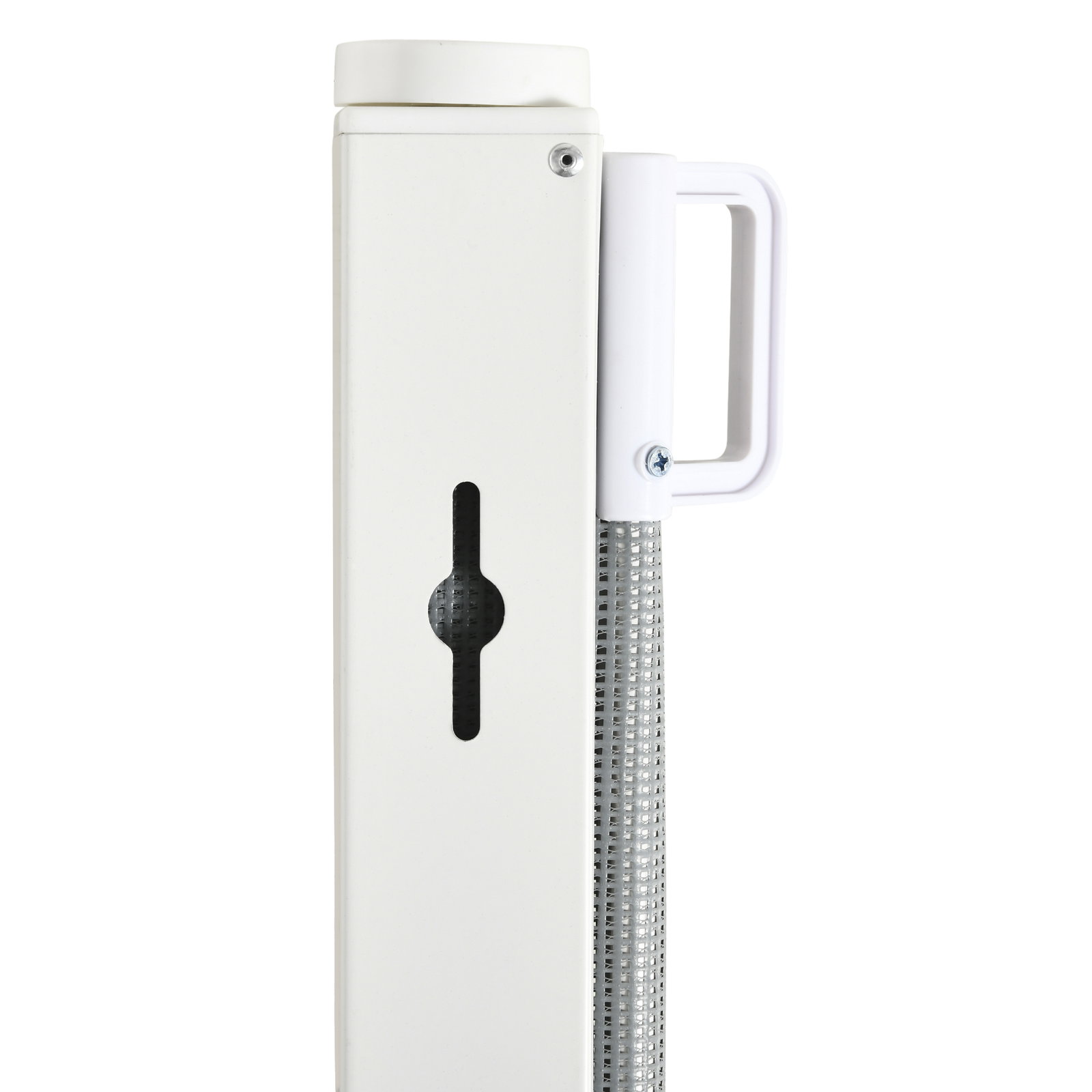 Barreira de Segurança para Cães Extensível Grade Retrátil para Animais de Estimação com Extensão Aço e Tecido de Textilene para