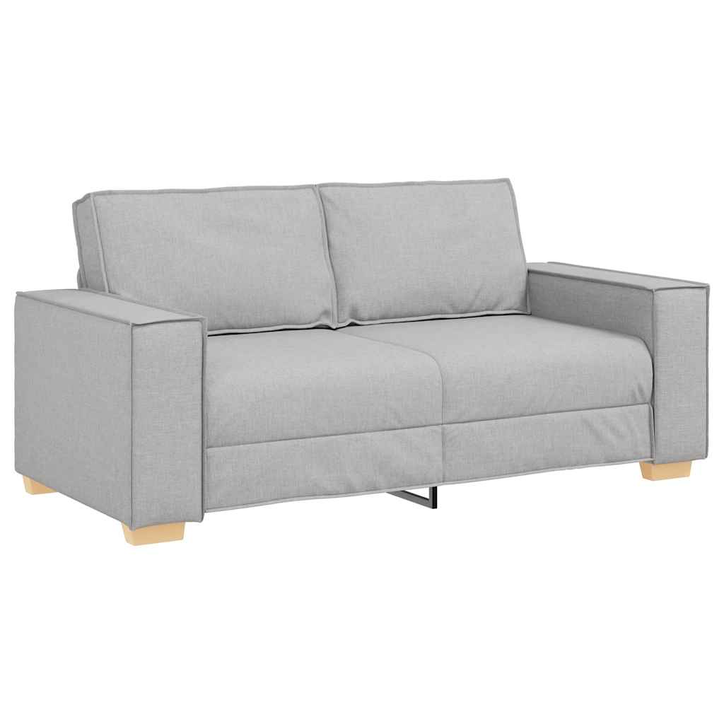 Sofá de 2 lugares cinza nuvem 180x78x84 cm tecido
