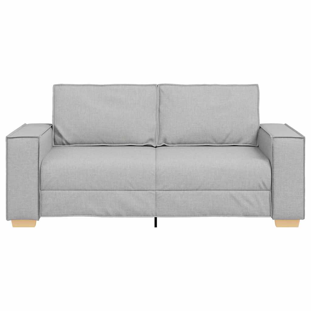 Sofá de 2 lugares cinza nuvem 180x78x84 cm tecido