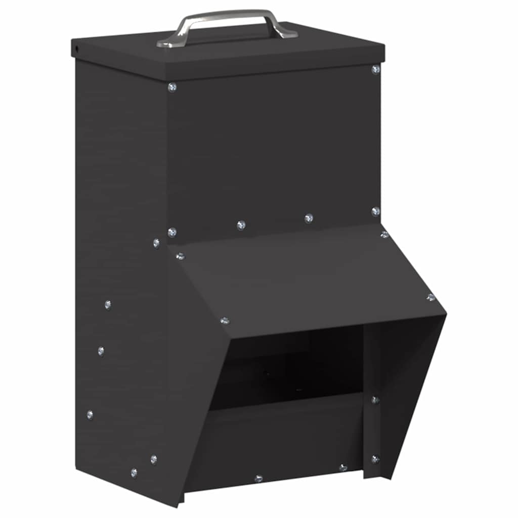 Comedouro para galinha preto 20 x 25 x 35 cm