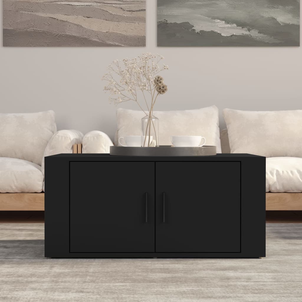 Mesa de centro 80x50x36 cm derivados de madeira preto
