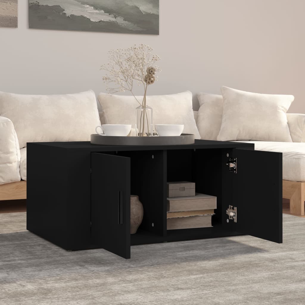 Mesa de centro 80x50x36 cm derivados de madeira preto