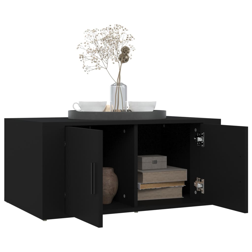 Mesa de centro 80x50x36 cm derivados de madeira preto