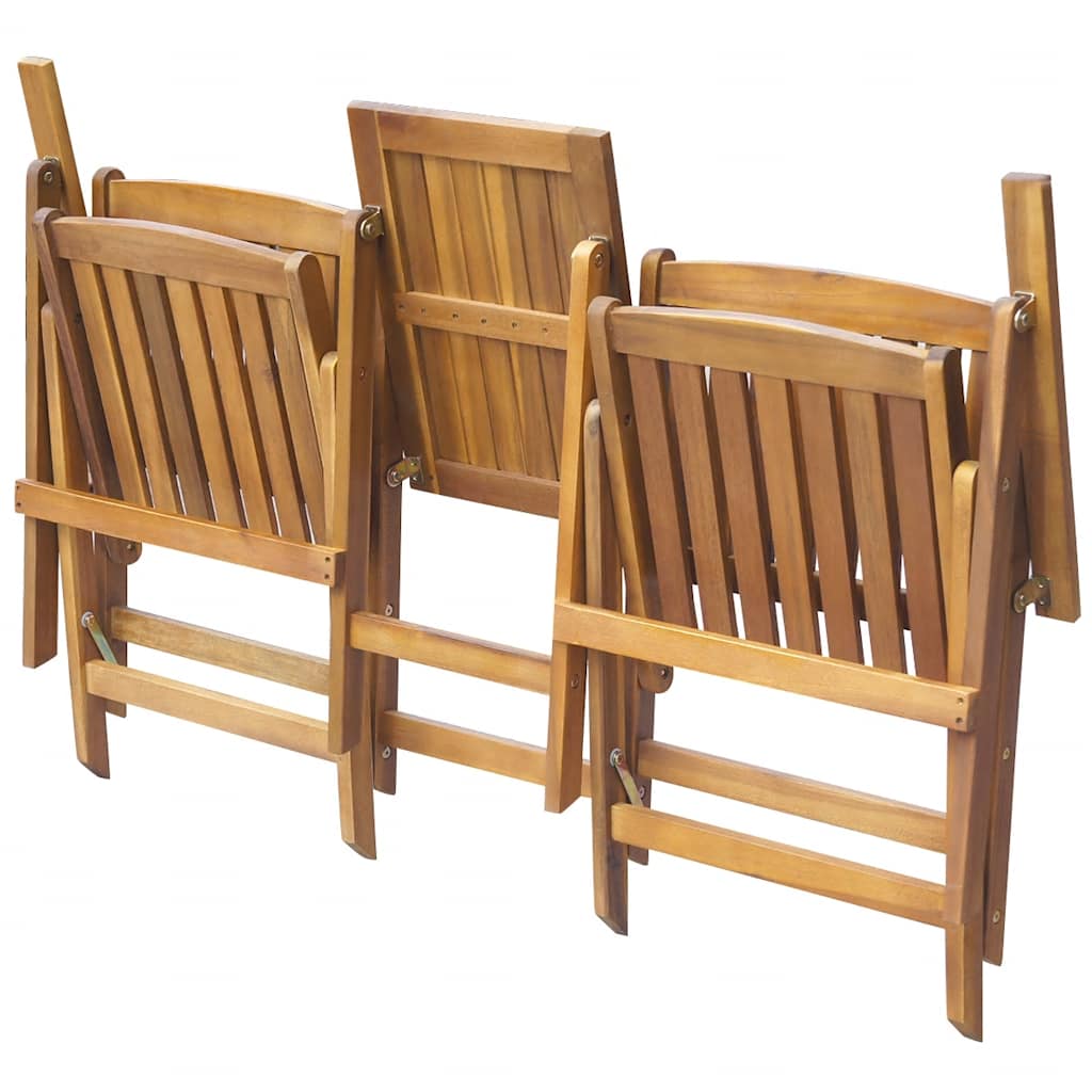 Banco de jardim dobrável com mesa acácia maciça 140 cm