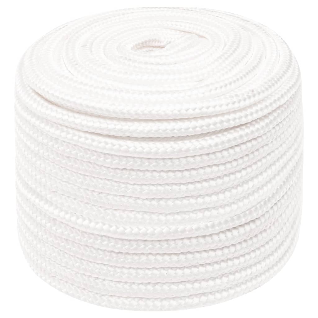 Corda de barco 14 mm 250 m polipropileno branco completo