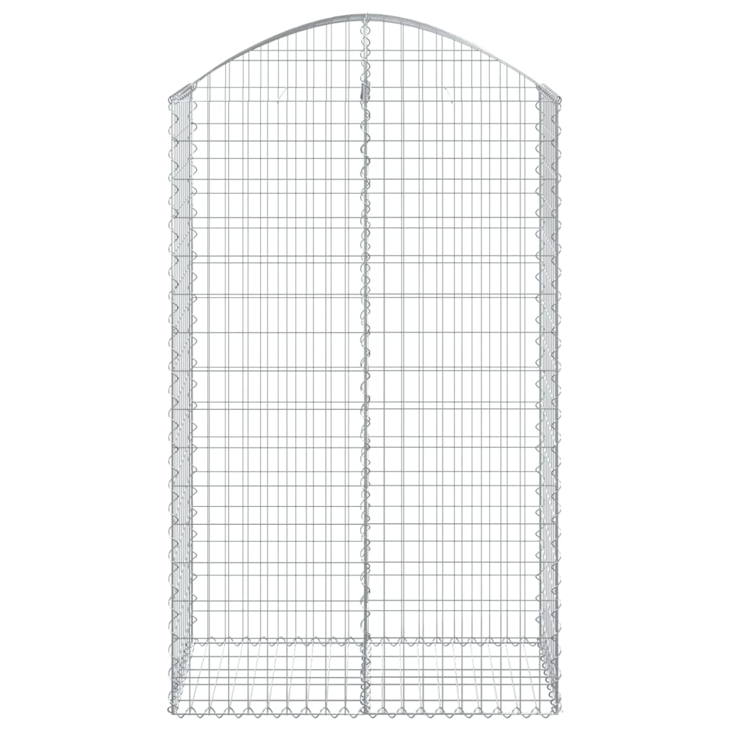 Cesto gabião arqueado 100x50x160/180 cm ferro galvanizado