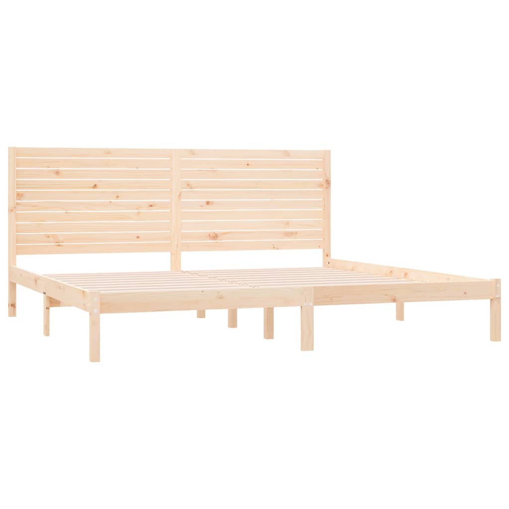 Estrutura de cama super king 180x200 cm madeira maciça