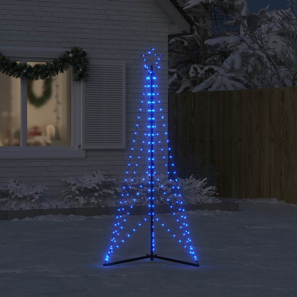 LED árvore de natal 363 leds azul 182 cm