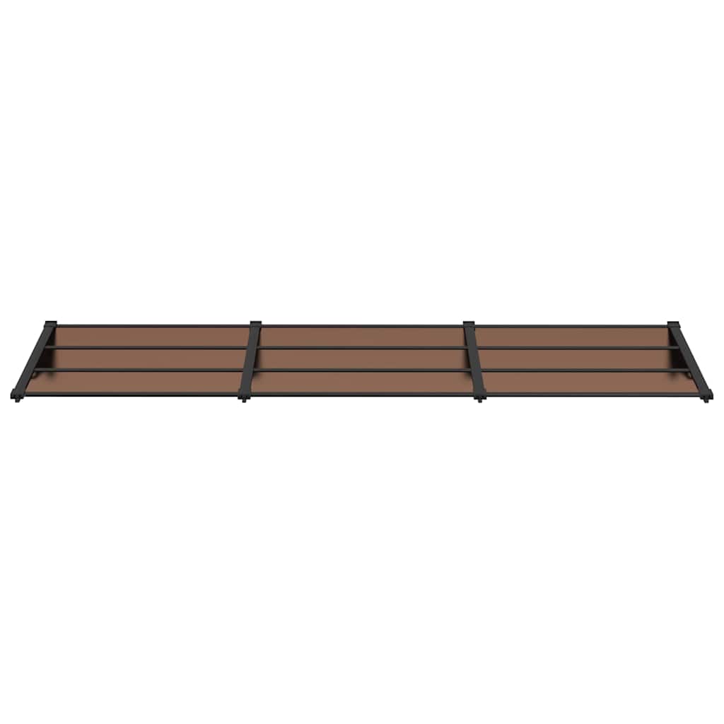 Toldo de porta 297,5x90 cm policarbonato preto