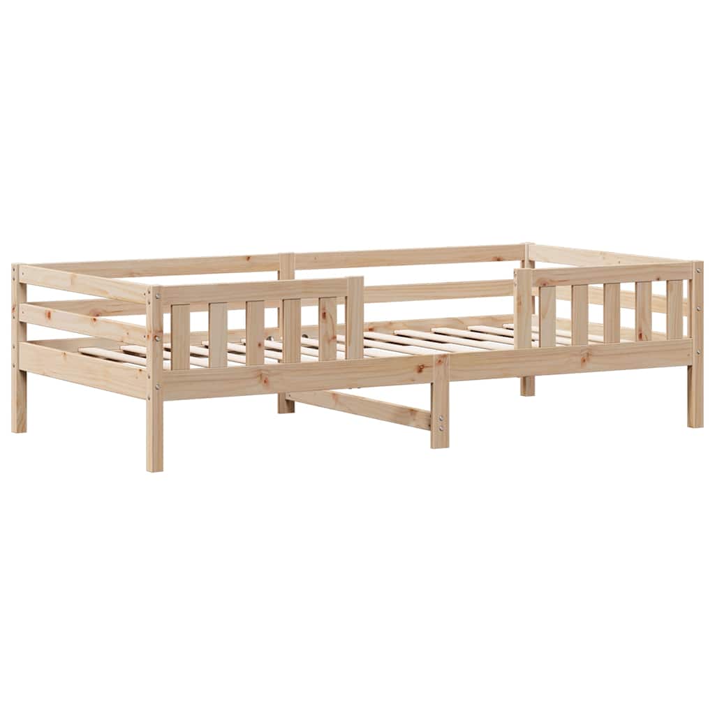 Cama sem colchão 75x190 cm madeira de pinho maciça
