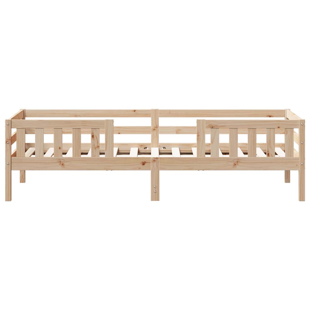 Cama sem colchão 75x190 cm madeira de pinho maciça