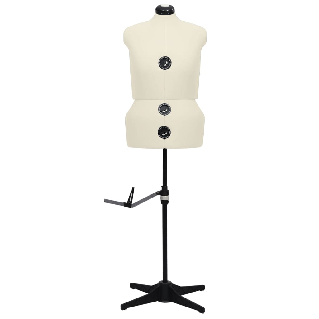 Manequim feminino ajustável tamanho l 44-50 cor creme