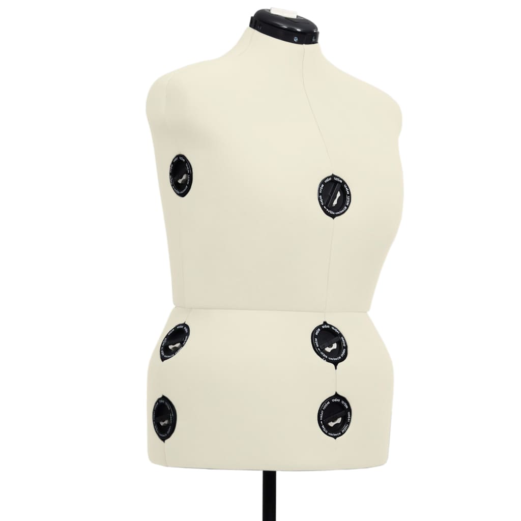 Manequim feminino ajustável tamanho l 44-50 cor creme