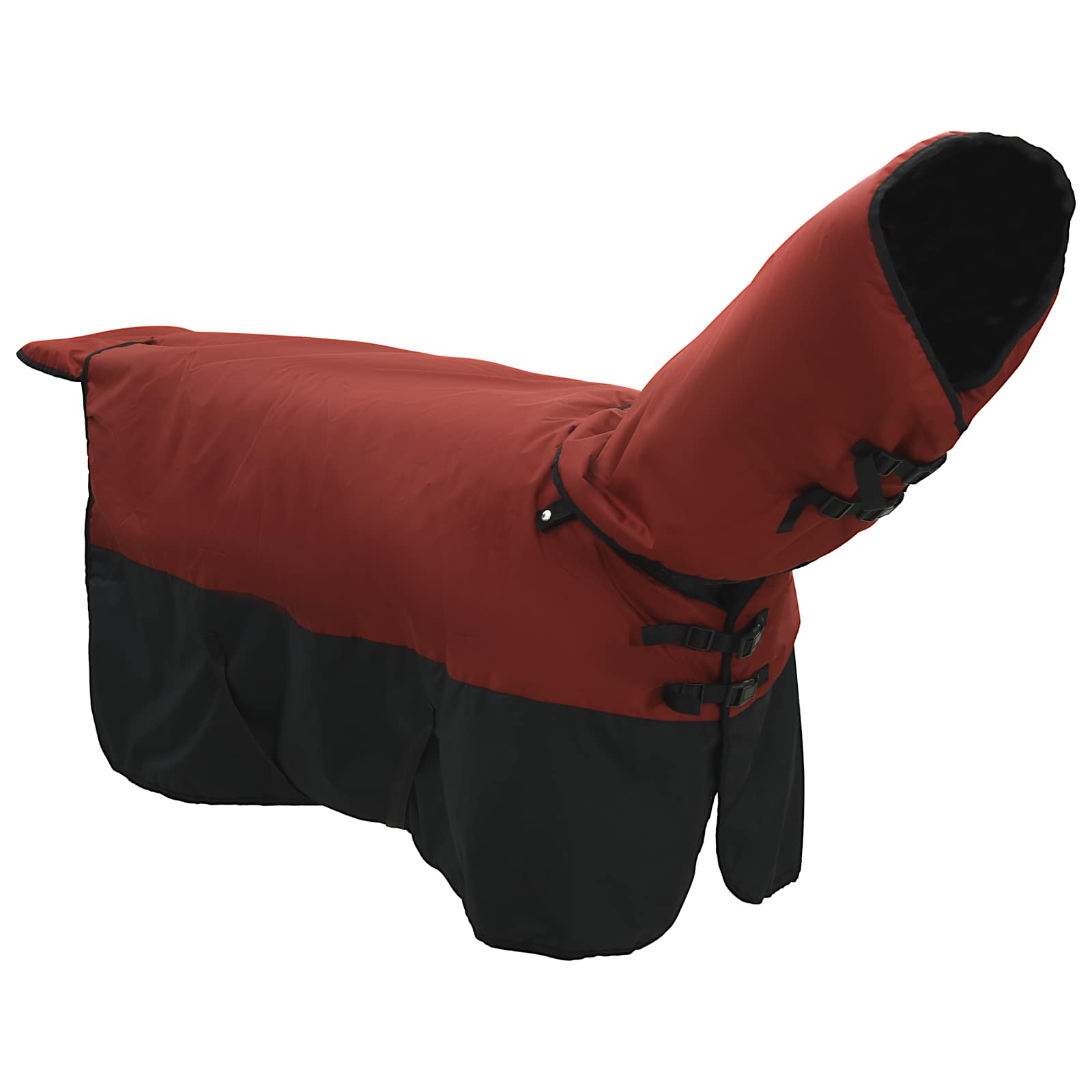 Cobertor de cavalo verde escuro e preto 125 cm poliéster