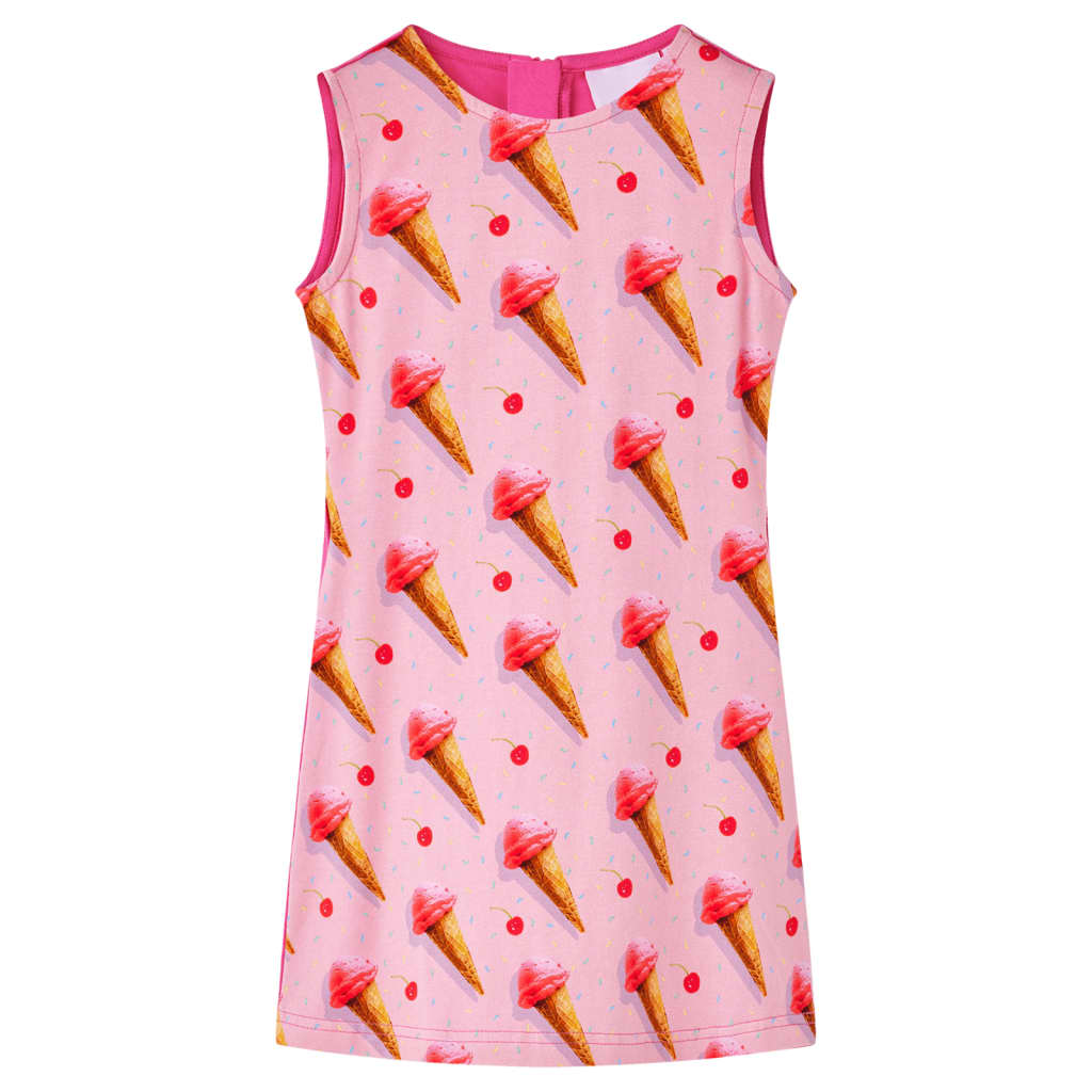 Vestido de criança rosa-choque 128