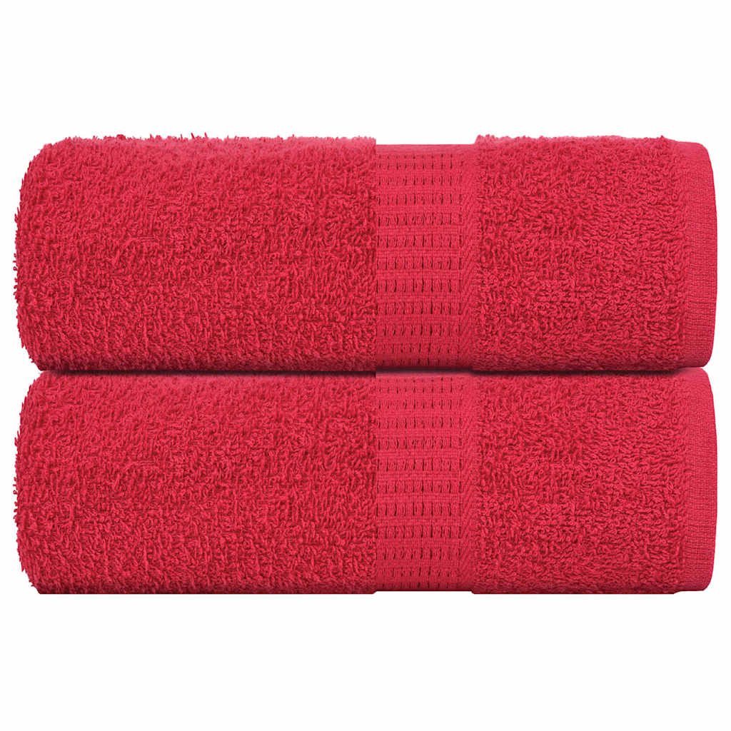 Toalhas de rosto frogn 2 peças vermelho 30x30 cm 360 g/m²