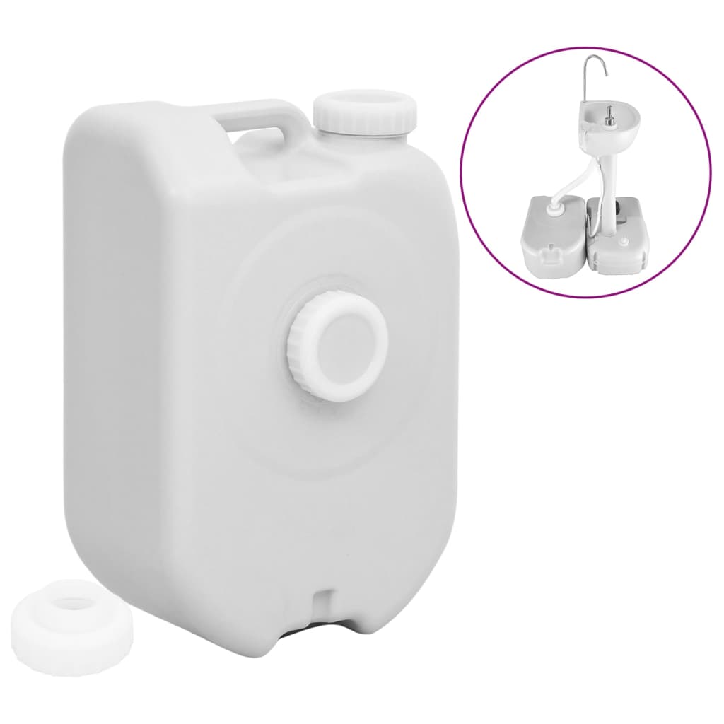 Tanque de água portátil 24 l cinzento