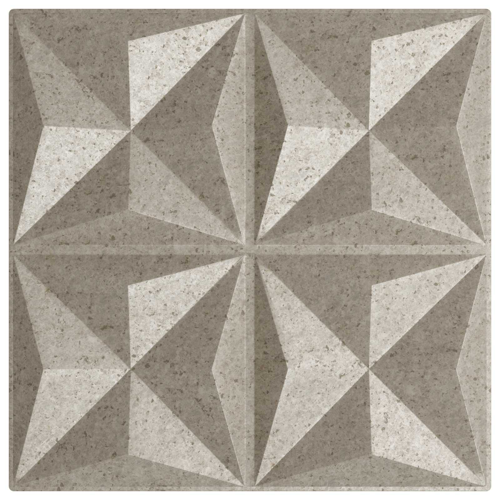 Painéis de parede 48 unid. 50 x 50 cm beton origami espuma xps