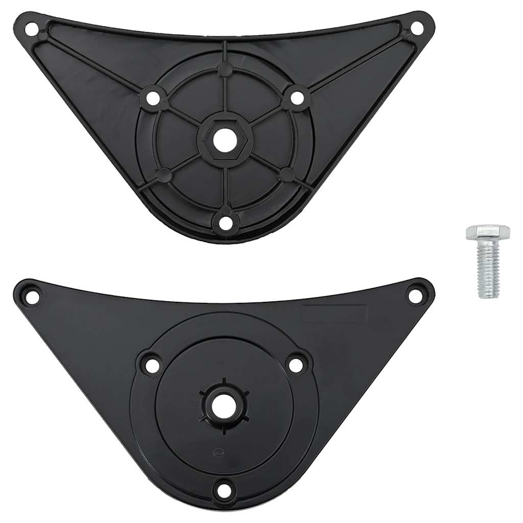 4 Pernas de mesa, altura ajustável, preto 710 mm