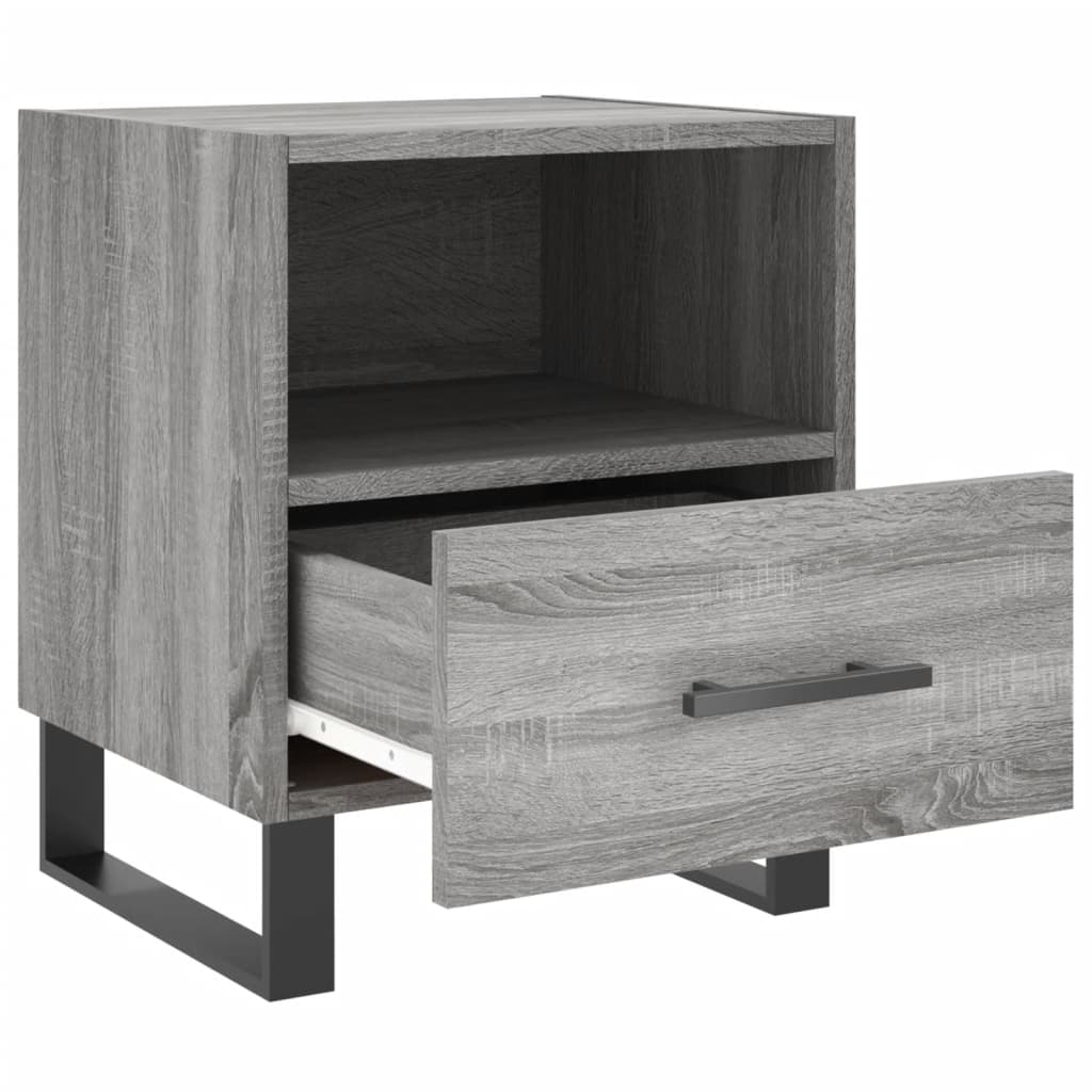 Mesa cabeceira 40x35x47,5 cm derivados madeira sonoma cinza