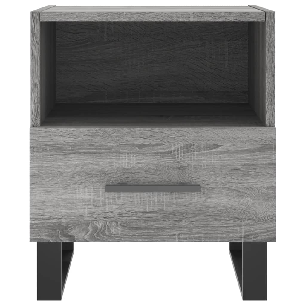 Mesa cabeceira 40x35x47,5 cm derivados madeira sonoma cinza