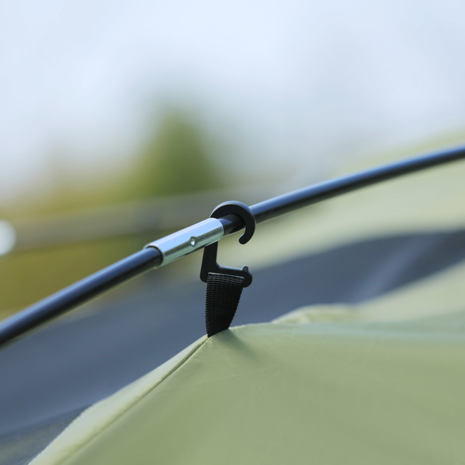 Tenda de Campismo Familiar para 4 Pessoas Tenda de Campismo Portátil Impermeável com Bolsa de Transporte Rede Mosquiteira e Prot