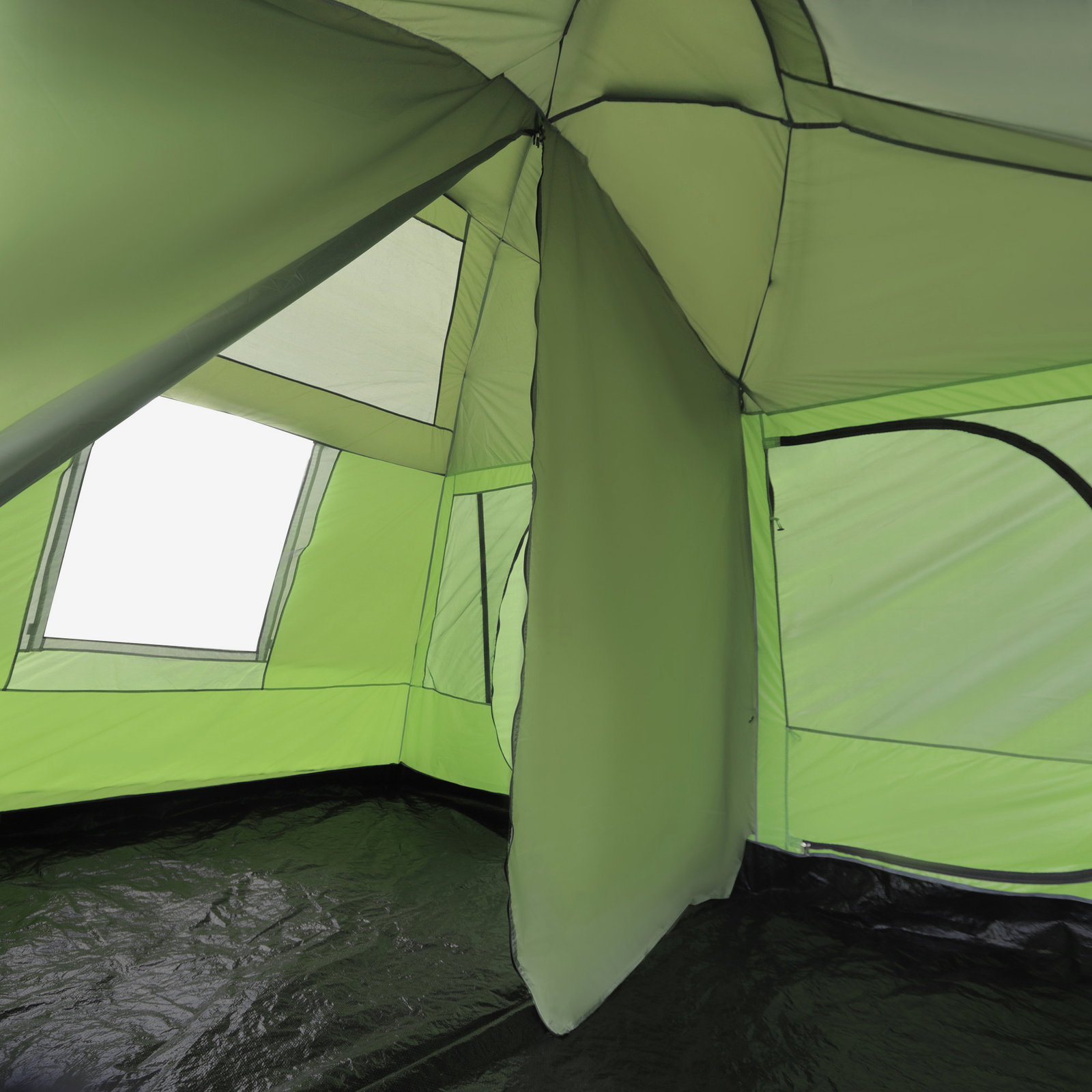Tenda de Campismo Familiar para 4 Pessoas Tenda de Campismo Portátil Impermeável com Bolsa de Transporte Rede Mosquiteira e Prot