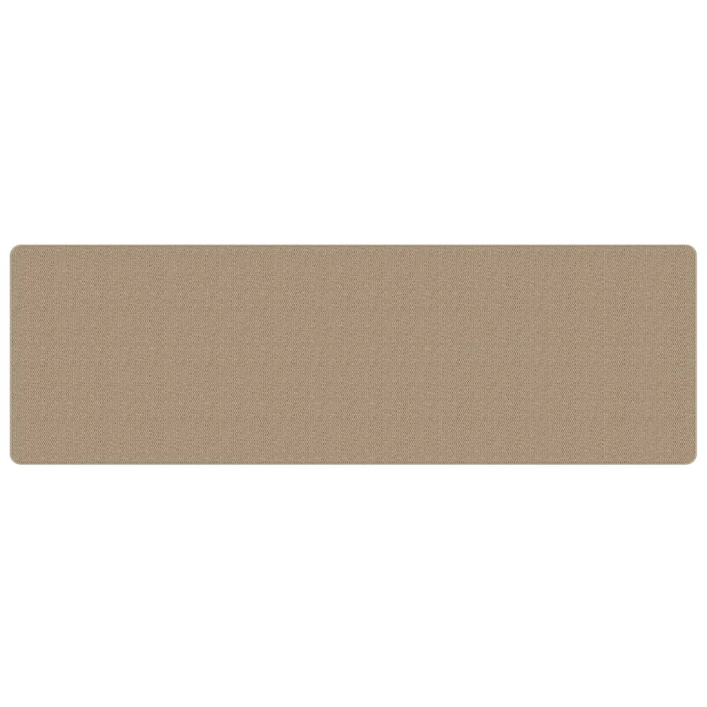 Tapete/passadeira 80x250 cm aspeto sisal cor areia
