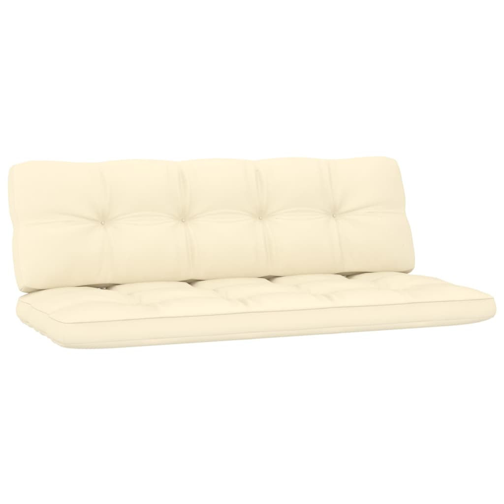 3 Pcs conjunto lounge de jardim com almofadões pinho impregnado