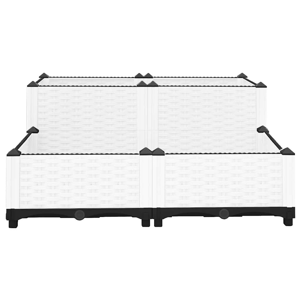 Canteiro elevado 80x80x38 cm polipropileno