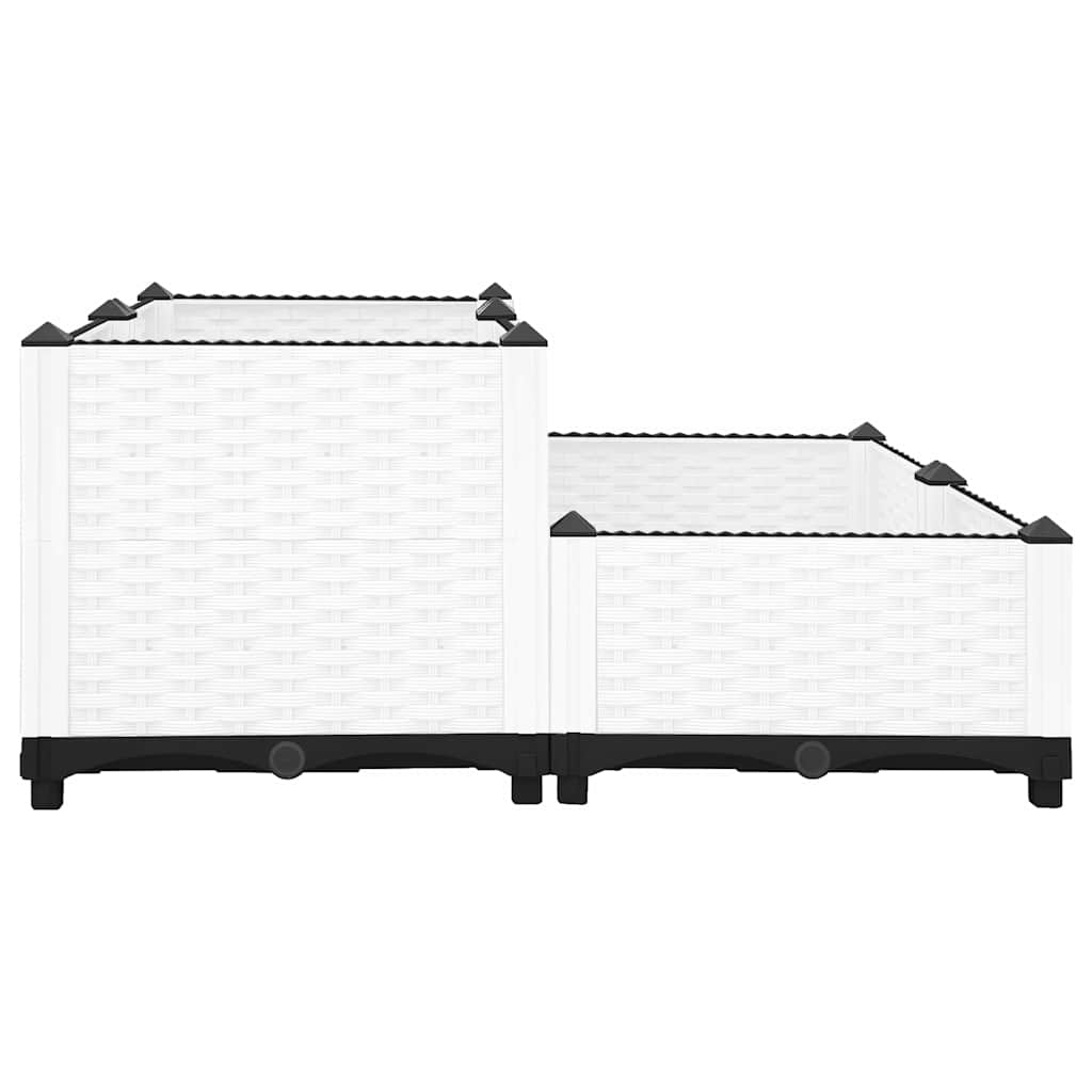 Canteiro elevado 80x80x38 cm polipropileno