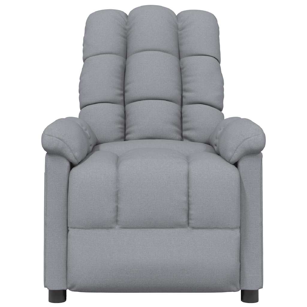 Poltrona de massagens tecido cinzento-claro
