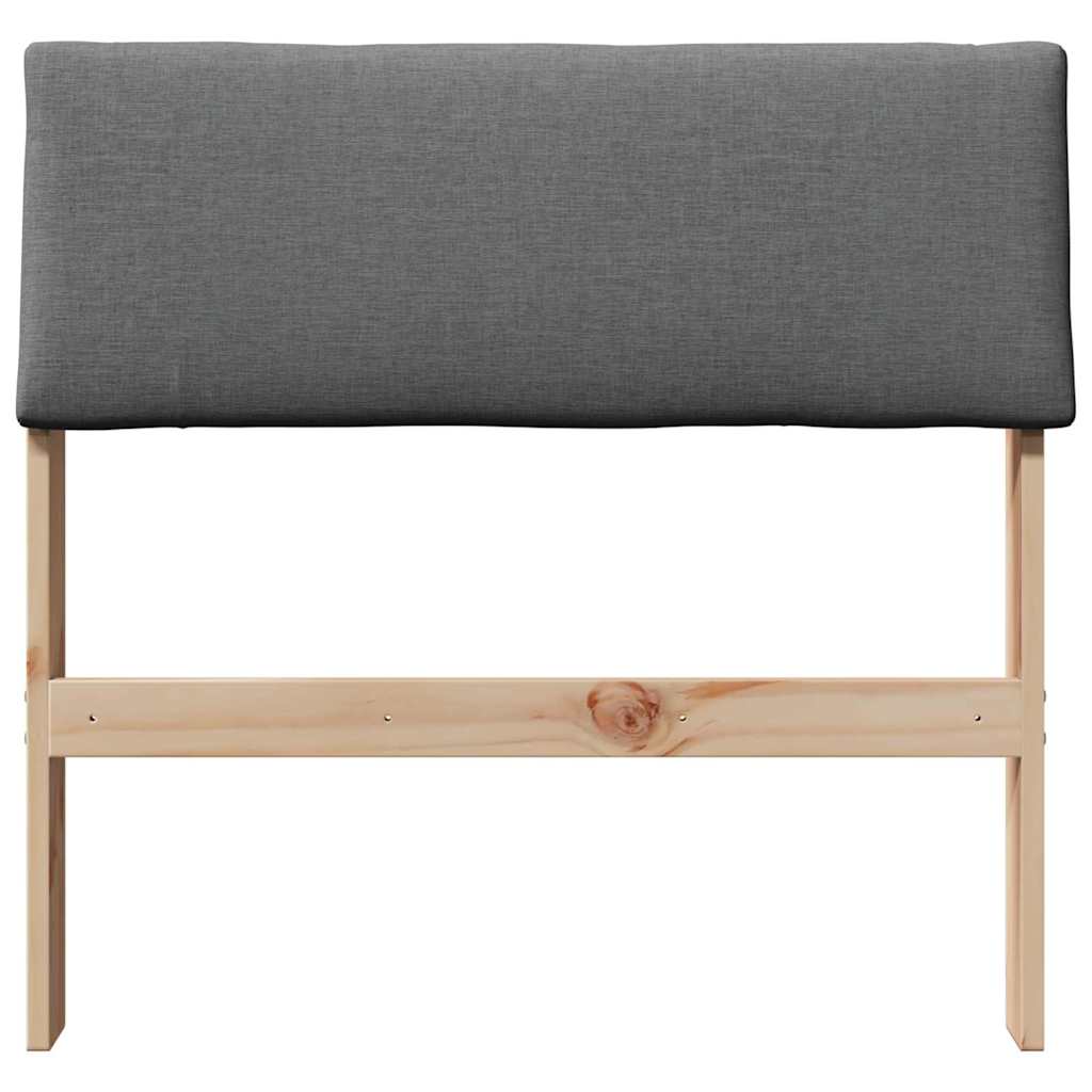 Cabeceira estofada cinza escuro 75 cm