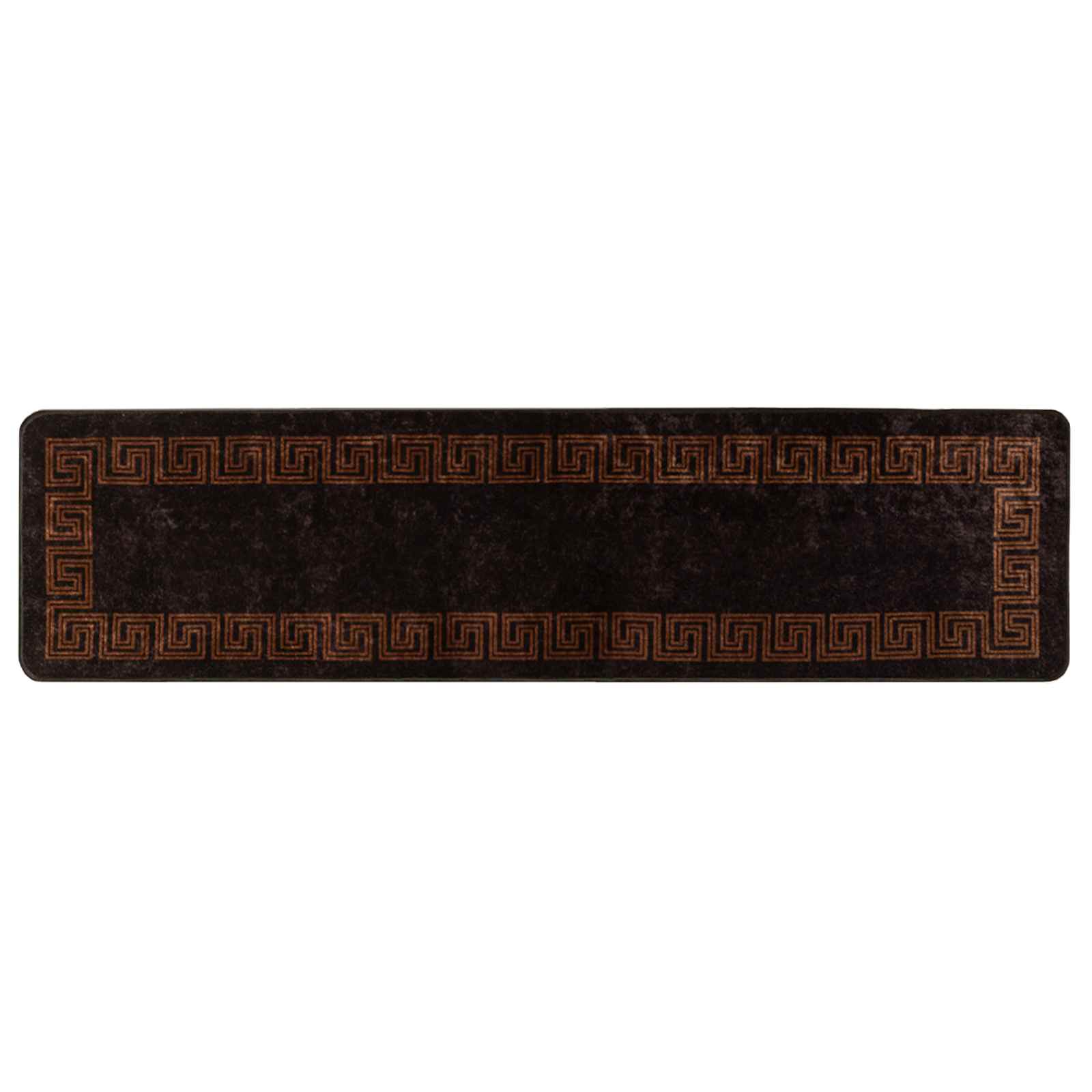 Passadeira marsa preto 100 x 350 cm poliéster e PVC