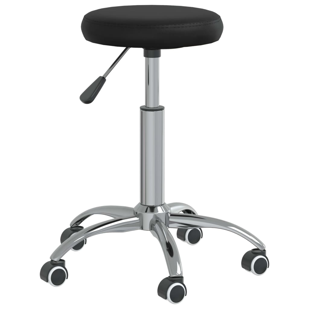 Cadeira de jantar couro artificial preto