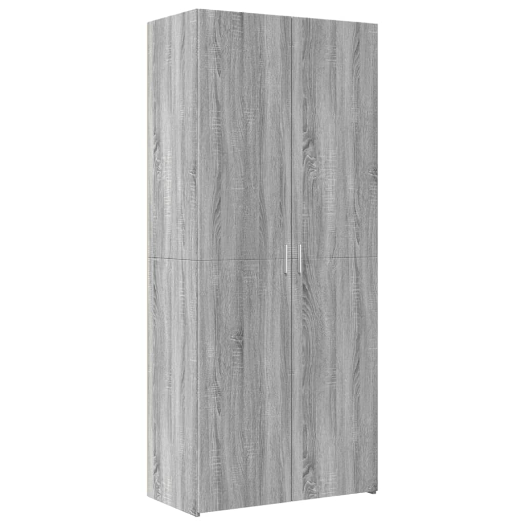 Armário alto 80x42,5x185 cm deriv. de madeira sonoma cinza