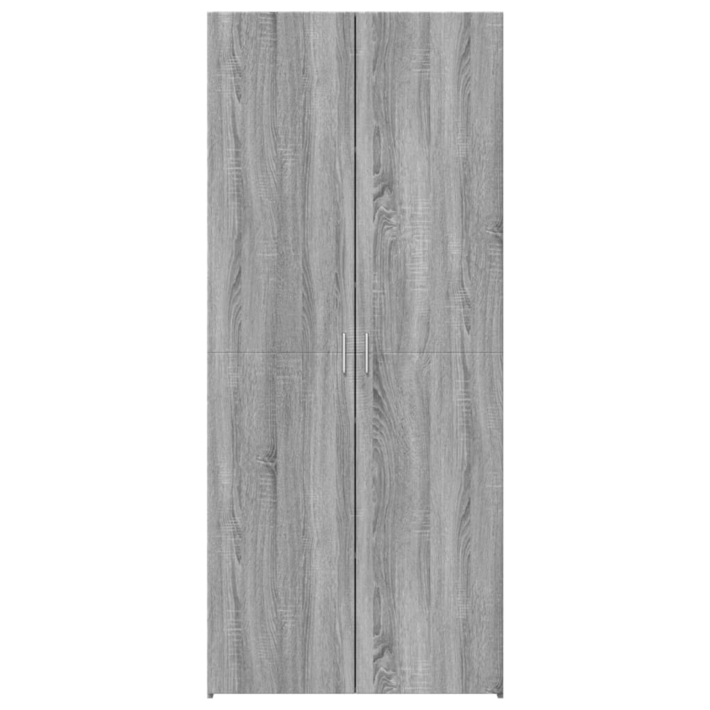 Armário alto 80x42,5x185 cm deriv. de madeira sonoma cinza