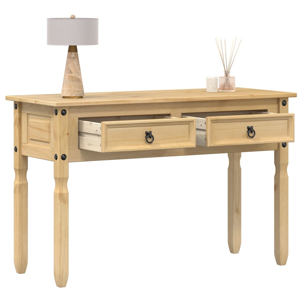 Mesa consola corona 115x46x73 cm madeira de pinho maciça