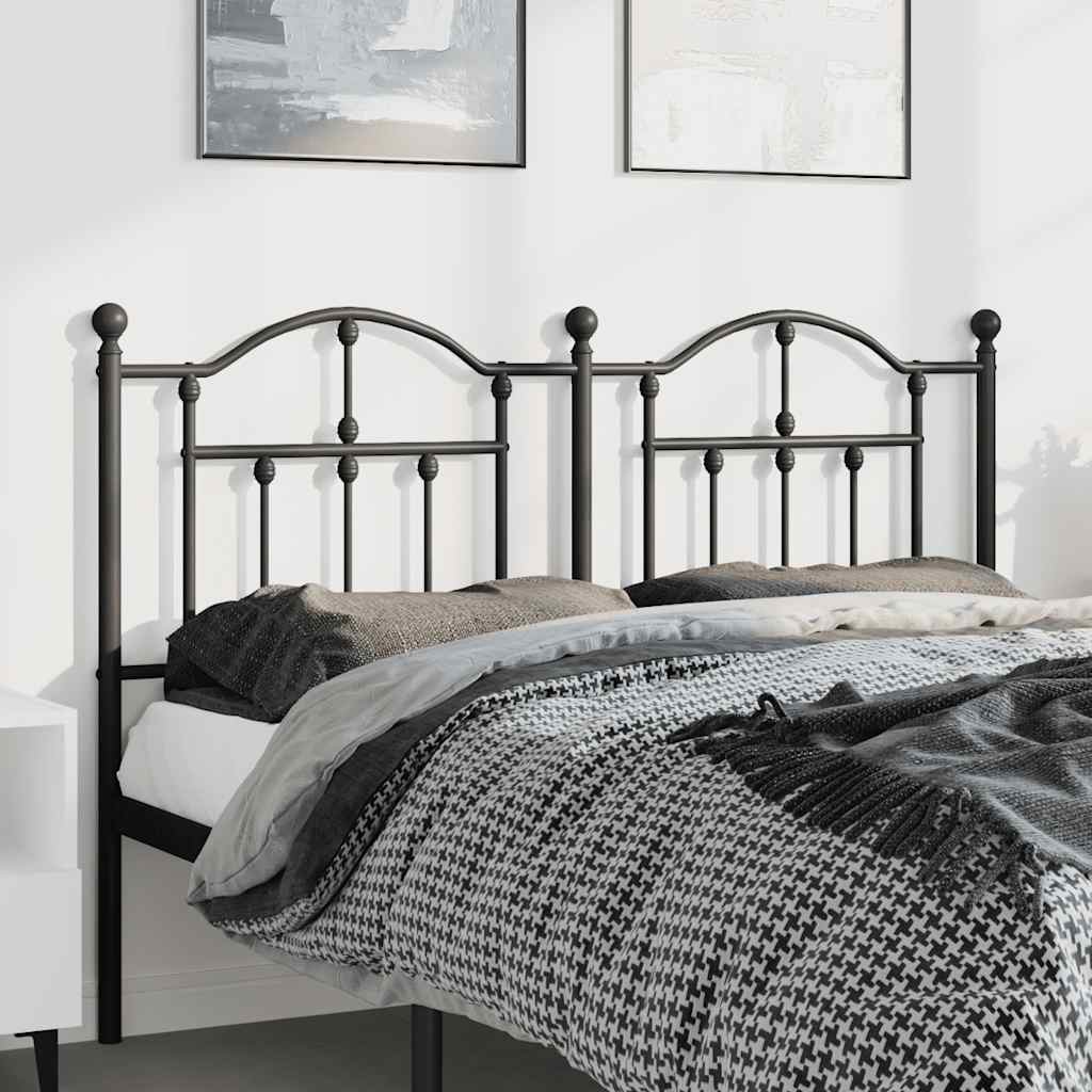 Cabeceira de substituição 135 cm metal preto