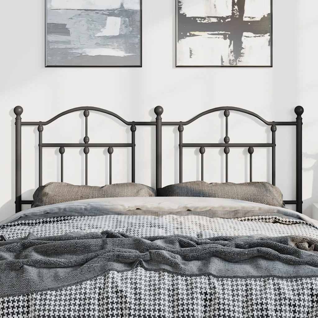 Cabeceira de substituição 135 cm metal preto