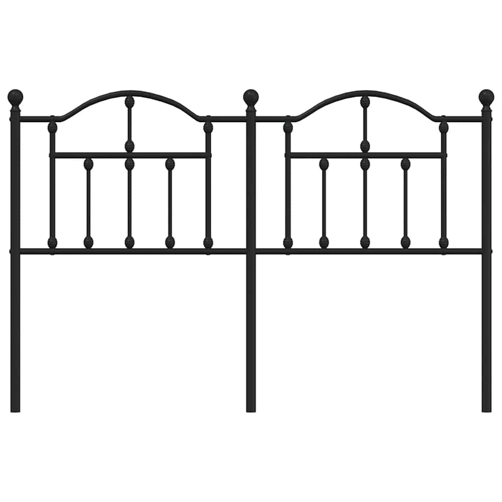 Cabeceira de substituição 135 cm metal preto